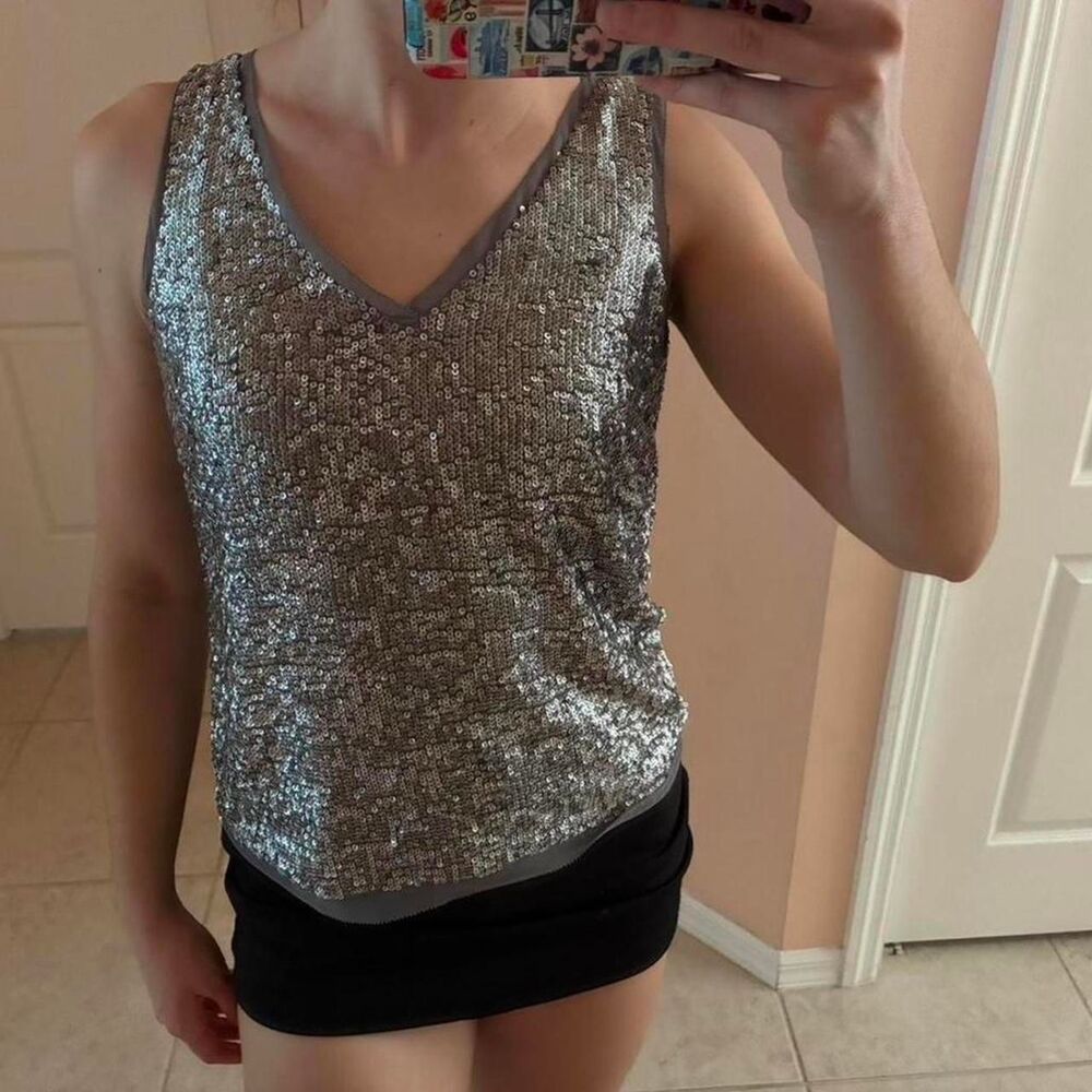 Talbots Women's Silver Vest